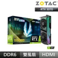 【ZOTAC 索泰】RTX3070 AMP Holo LHR+華碩 STRIX X570-F GAMING(限制算力)