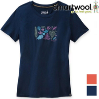 Smartwool 女款短袖羊毛衣 Merino Sport 150 塗鴉Tee SW000721 活力春葉