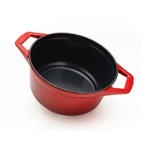 Enamel Cast Iron Pot Ear Seafood Enamel Stew Pot Household Non-stick Enamel Cast Iron Small Soup Pot Gift