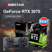 BIOSTAR NEW RTX3070 8GB LHR GDDR6 256bit Computer Graphics Card Nvidia RTX 3070 8GB Gaming PC, rtx 3070 DP*HDMI placa de video