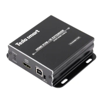TESmart 300m 4k HDMI Display KVM&amp;IR Control Extender Over HDMI Optic Cable KVM Extender
