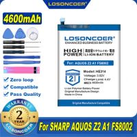 100% Original LOSONCOER 4600mAh HE314 Battery For SHARP AQUOS Z2 A1 FS8002 Phone Free Tools