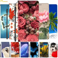 Leather Cases For Honor 9x Lite 9A Luxury Wallet Flowers Phone Cover For Honor Play 9 Lite Flip Book Covers Honor9A Coque Cute