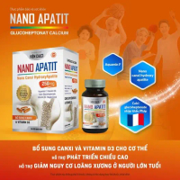 Viên Calci NANO APATIT. Hộp 60 viên. Bổ sung Canxi và vitamin D3, Vitamin K2, Magie. Ngày chỉ uống 1