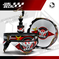 Stiker Decal Tebok Sangkar burung Pleci Lovebird Batman RADJA COMPANY