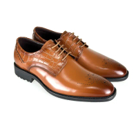 【Waltz】輕量大底- 壓紋 紳士皮鞋 真皮皮鞋 紳士鞋(4W512070-06 華爾滋皮鞋)