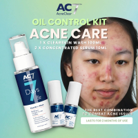 [2S+1W] AC7D 2x Serum Concentrated 10ml + 1x ClearSkin Wash 100ml- Acne Clear 7 Days | Acne Treatmen
