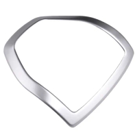 Car Steering Wheel Decoration Cover Trim Sticker for Ford Ranger 2015 2016 2017 2018 2019, Silver
