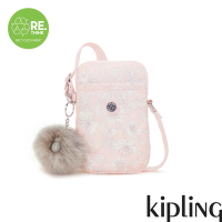 Kipling (網路獨家款) 溫柔淡粉花卉可愛長方形小包-TALLY