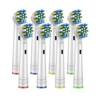 8pcs Replacement Brush Heads For Oral-B Electric Toothbrush Advance Power/Vitality Precision Clean/Pro Health/Triumph/3D Excel
