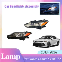 Car Headlight Assembly for Toyota Camry XV70 Daihatsu Altis Hybrid USA 2018~2024 Front Fog Light Corner Halogen Lamp Accessories