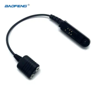 Baofeng UV-9R Plus Adapter Audio Cable Waterproof Radio To 2 Pin Headset Speaker Microphone for UV-9R Plus UV-XR Walkie Talkie