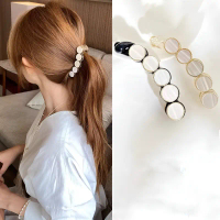Japan and South Korea simple large lady banana clip vertical ponytail hairpin temperament back hair 