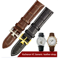 First layer leather universal watch strap for Vacheron vc Constantin heritage bracelet men's crocodile pattern strap 19mm 21mm