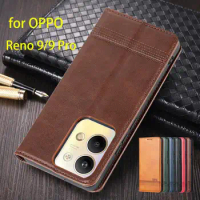 Deluxe Magnetic Adsorption Leather Fitted Case for OPPO Reno 9 Pro / OPPO Reno9 Pro Flip Cover Protective Case Capa Fundas Coque