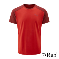 【RAB】Force Tee 圓領短袖透氣排汗衣 男款 晉升紅 #QBL05