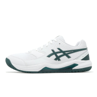 Asics 網球鞋 GEL-Dedicate 8 2E 男鞋 寬楦 白 綠 支撐 緩衝 運動鞋 亞瑟士 1041A410104