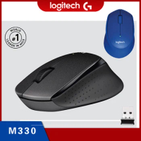 Logitech M330 SILENT Wireless Mouse 2.4GHz with USB Receiver 1000 DPI Optical Tracking Compatible Wireless Bluetooth Mouse