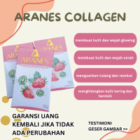 ARANES COLLAGEN DRINK GLUTATHION | PEMUTIH BADAN PRIA WANITA 1 BOX MINUMAN COLAGEN RASA STROBERY | K