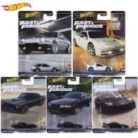 Hot Wheels Premium Fast &amp; Furious Toyota AE86 Ford RS200 Nissan Skyline 1970 Plymouth 1/64 Diecast Car Toy HNW46