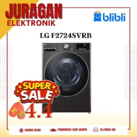 Mesin Cuci Front Loading LG F2724SVRB 24 KG Inverter AI DD ThinQ