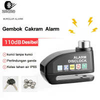 ZACRO Gembok Alarm Cakram Motor / Alarm Disc Lock Waterproof IP65