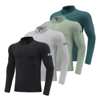Men Running Sweatshirt Long Sleeve Compression Tshirt Male Fitness Sport Uniform GYM Tops Bodybuilding Tee Homme Outdoor Clothes