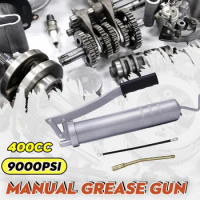 Heavy Duty 9000PSI 400CC Manual Grease -Gun Grease Gun-Pistol Grip Handle With 14Oz For Car Industrial Farming