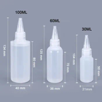 480/240ml Condiment Squeeze Bottles Durable Plastic Squeeze Squirt