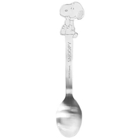 小禮堂 史努比 日製 造型不鏽鋼湯匙 鐵湯匙 平匙 調羹 環保餐具 (銀 摸嘴)