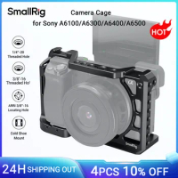 SmallRig A6400 Cage for Sony A6300 A6400 A6500 Form-Fitted DSLR Camera Cage With 1/4' And 3/8' Threading Holes 2310