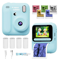 Color Polaroid Print Camera Can Print Color Photos. Inch High-Definition Large Screen Color Camera
