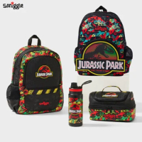 2024 New Australian smiggle backpack, dinosaur backpack, dining bag, water bottle, cartoon stationer