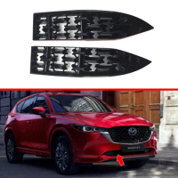 Car Front Lower Bumper Grill Grille Moulding Cover For Mazda CX5 CX-5 2022 Front Bottom Middle Net Decoration