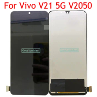 Repair TFT Black 6.44inch For Vivo V21 5G V2050 LCD Display Screen Touch Digitizer Assembly Panel Replacement