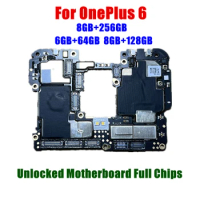 Unlocked Main Board Mainboard Motherboard With Chips Circuits Flex Cable Logic Board For OnePlus 6 OnePlus6