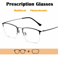 Customized Prescription Reading Glasses retro Men Unisex Photochromic Multifocal Nearsighted Hyperopia Glasses Lens Astigmatism