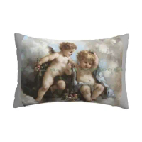 Angel Cherub Renaissance Aesthetic Pillow Case 20x30 50*75 Sofa Bedroom Cherubs Renaissance Aesthetic Cute Angelic Pretty