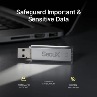 【SecuX 安瀚科技】Forte 128GB硬體型加密USB隨身碟(XTS-AES 256位元硬體型加密 防暴力破解)