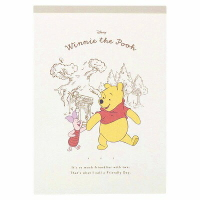 【震撼精品百貨】小熊維尼 Winnie the Pooh ~日本Disney迪士尼 小熊維尼與小豬 A6便條本-冒險*68802