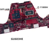 GU603HE Mainboard For Asus RTX3050TI 4GB SRKT3 i7-11800H Laptop Motherboard