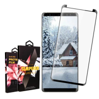 三星 Note 9 保護貼 買一送一滿版曲面黑框玻璃鋼化膜(買一送一 三星 Note 9 保護貼)