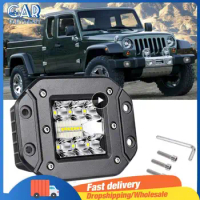 5" 39W Flush Mount LED Work Light Bar Offroad 12V 24V Spot Flood Beam Led Light Bar for Truck Jeep Atv 4x4 Car Fog Lamp