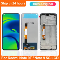 6.53" Original For Xiaomi Redmi Note 9T LCD Display with Touch Screen Digitizer Assembly For Redmi Note9T M2007J22G, J22 LCD