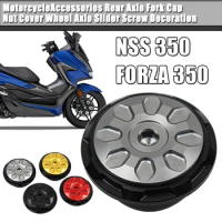 Motorcycle Rear Axle Fork Cover Bolt Nut Cap Slider Screw Cover For Honda Forza 350 300 Forza350 Forza300 NSS 350 Accessories