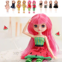 Cute 26cm Fashion Girls Dolls Children Toys Delicate Princess Dolls Playhouse Doll Toys Girls Toys Gift