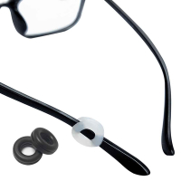 眼鏡 透明面罩 護目鏡 舒適圈眼鏡防滑套 眼鏡止滑墊 眼鏡腳套 止滑腳套 耳勾(八對16入)