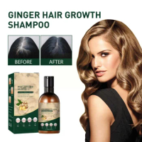 Ginger Hair Growth Shampoo Hair Scalp Treatment Hair Growth Control Anti Dense Itching Oil Hair Care Hair Loss Anti