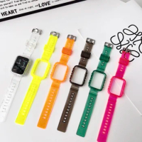 Nice Glacier Watch strap For Xiaomi Band 8 Pro, TPU Transparent Bracelet Belt Wristband For Xiaomi Band 7 Pro Watch Accessories