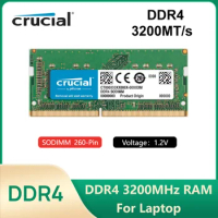 Crucial Memory DDR4 3200MHz 8GB 16GB 32GB Laptop RAM 260pin SO-DIMM Memory for LEGION Laptop Notebook Ultrabook